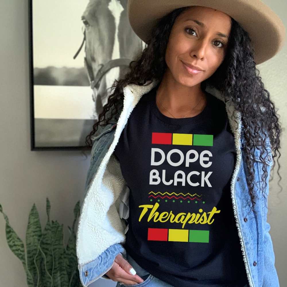 Dope Black Therapist Shirt