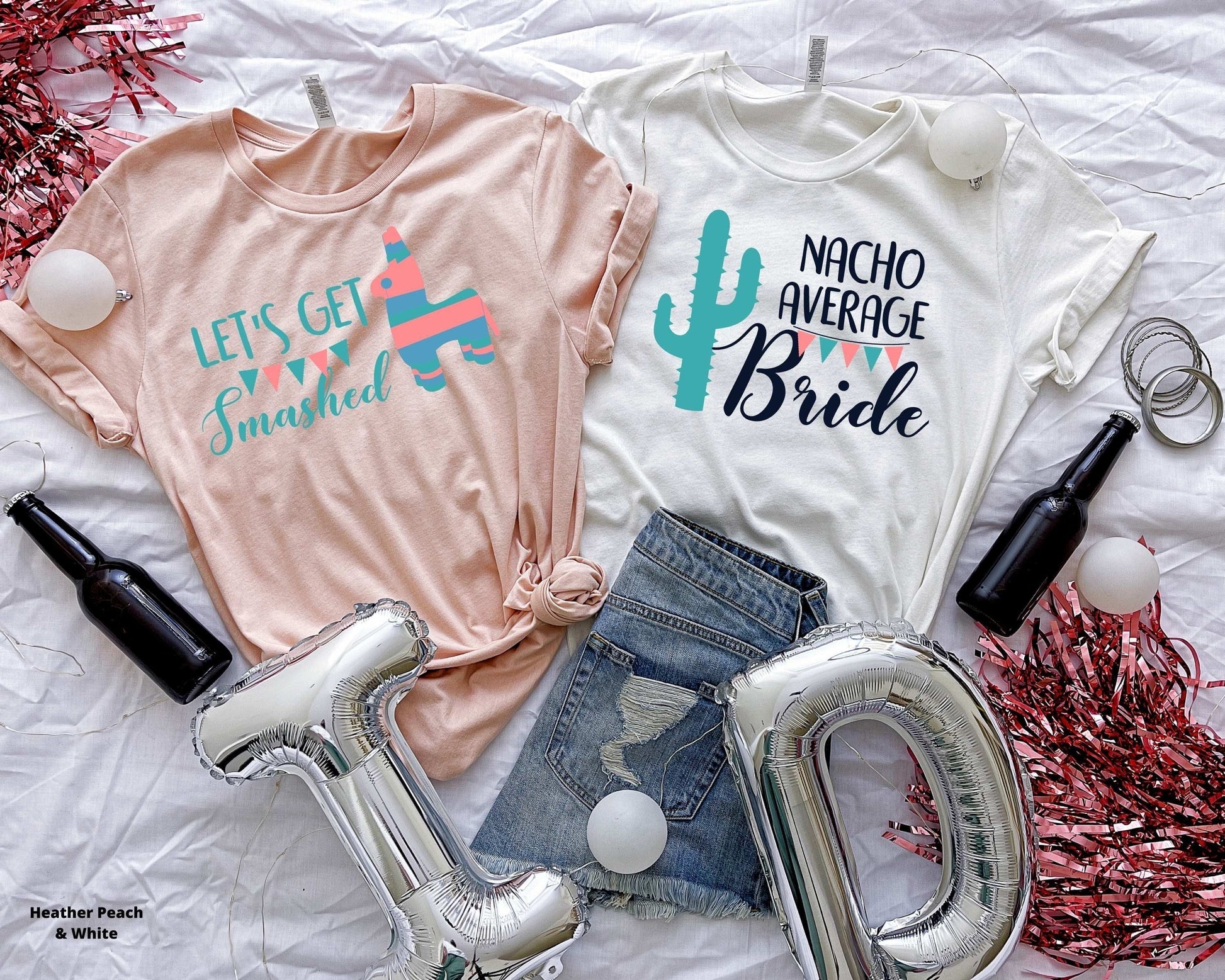 Fiesta Bachelorette Party Shirts, Nacho Average Bride, Funny Bridesmaids Gifts