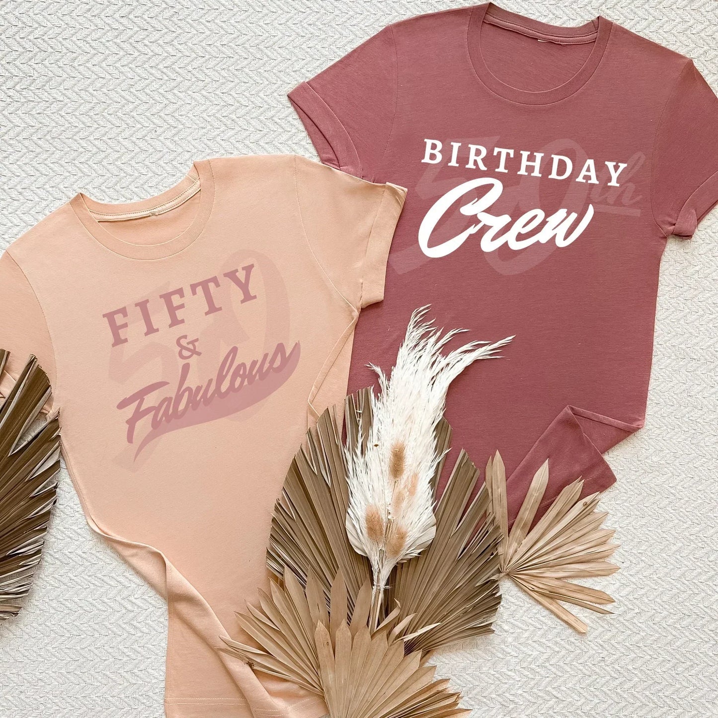 Fifty and Fabulous Shirt, 50th Birthday Shirt - Celebrate Your Milestone in Style! HMDesignStudioUS