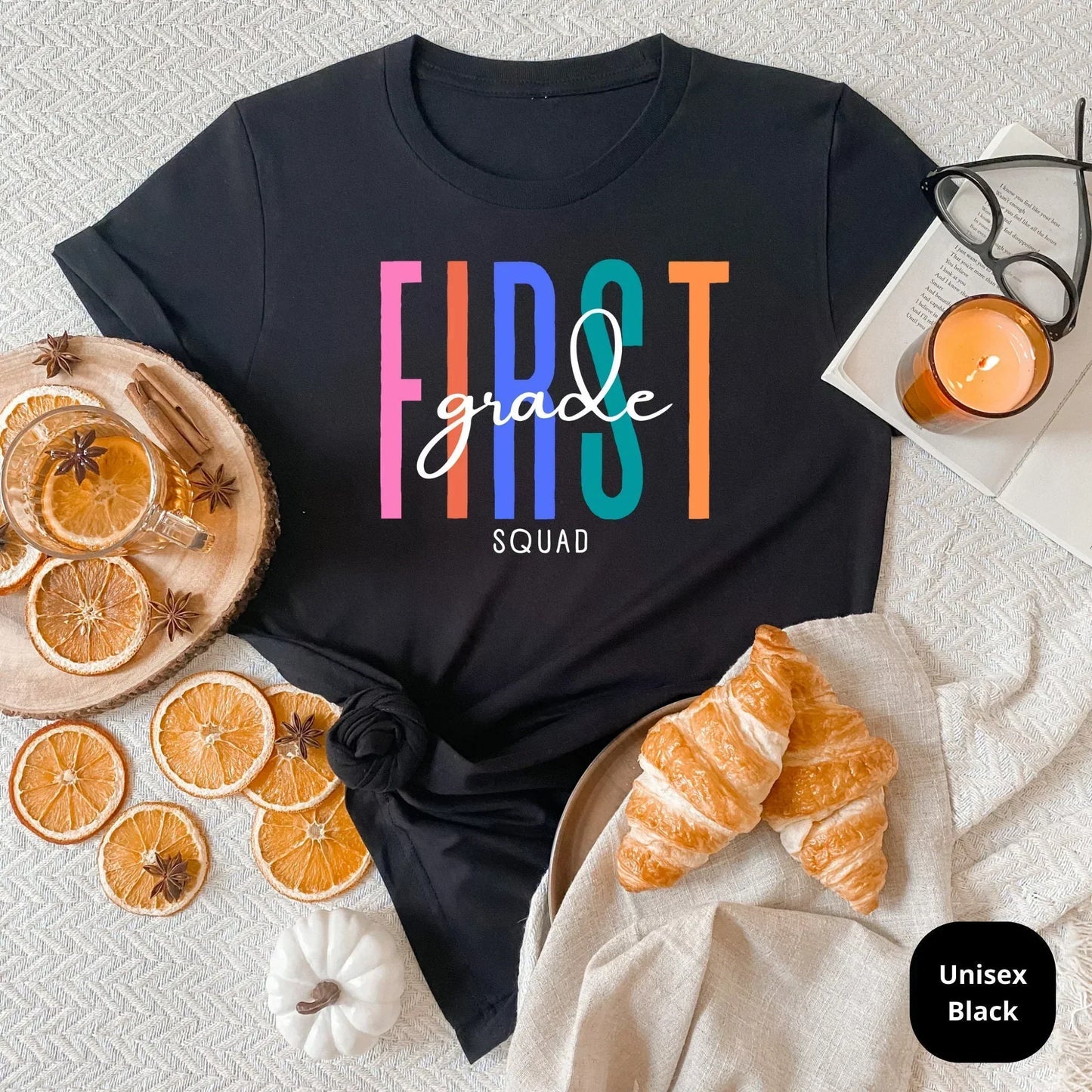 First Grade Teacher Shirt | Great for Elementary Teams, Appreciation Gifts, Back to School, Holiday Celebration, Christmas Presents for Her HMDesignStudioUS