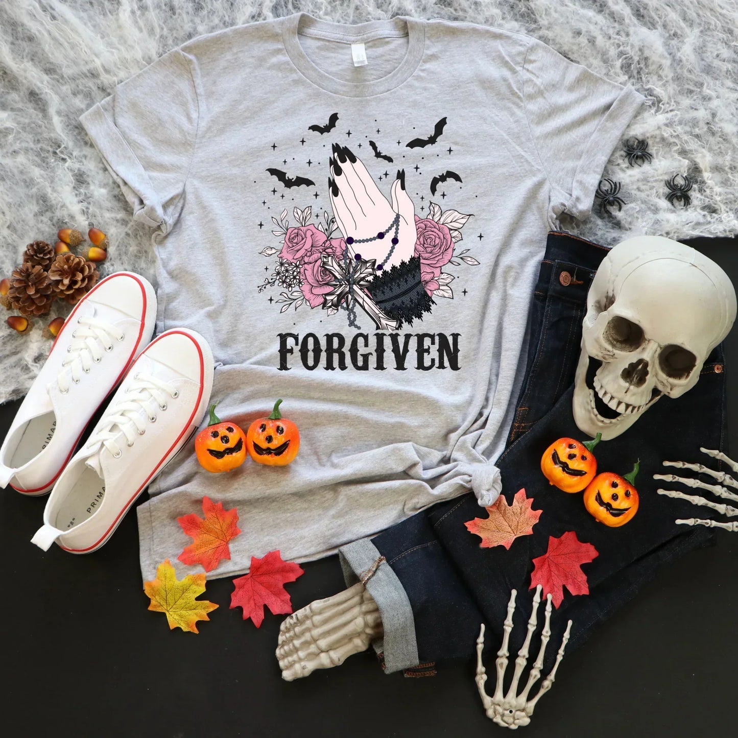 Forgiven Halloween Shirt, Gothic Halloween Sweatshirt