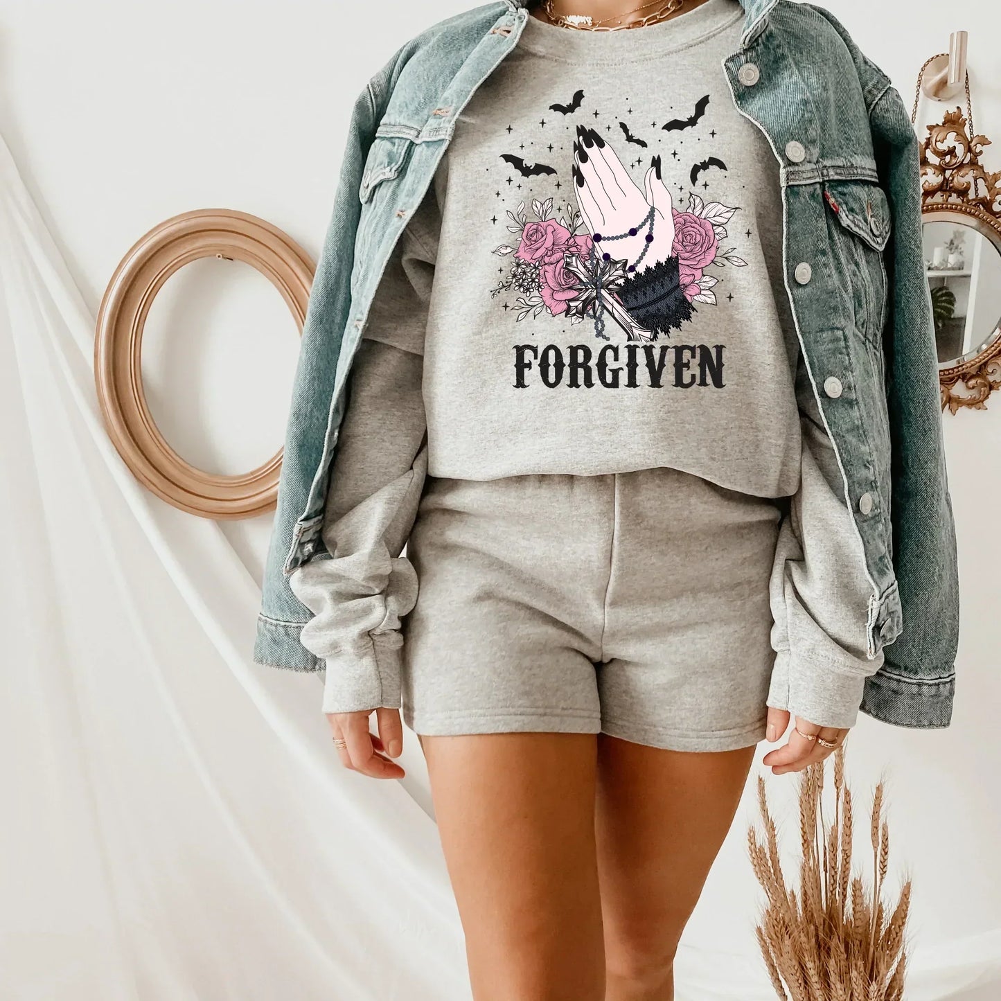 Forgiven Halloween Shirt, Gothic Halloween Sweatshirt