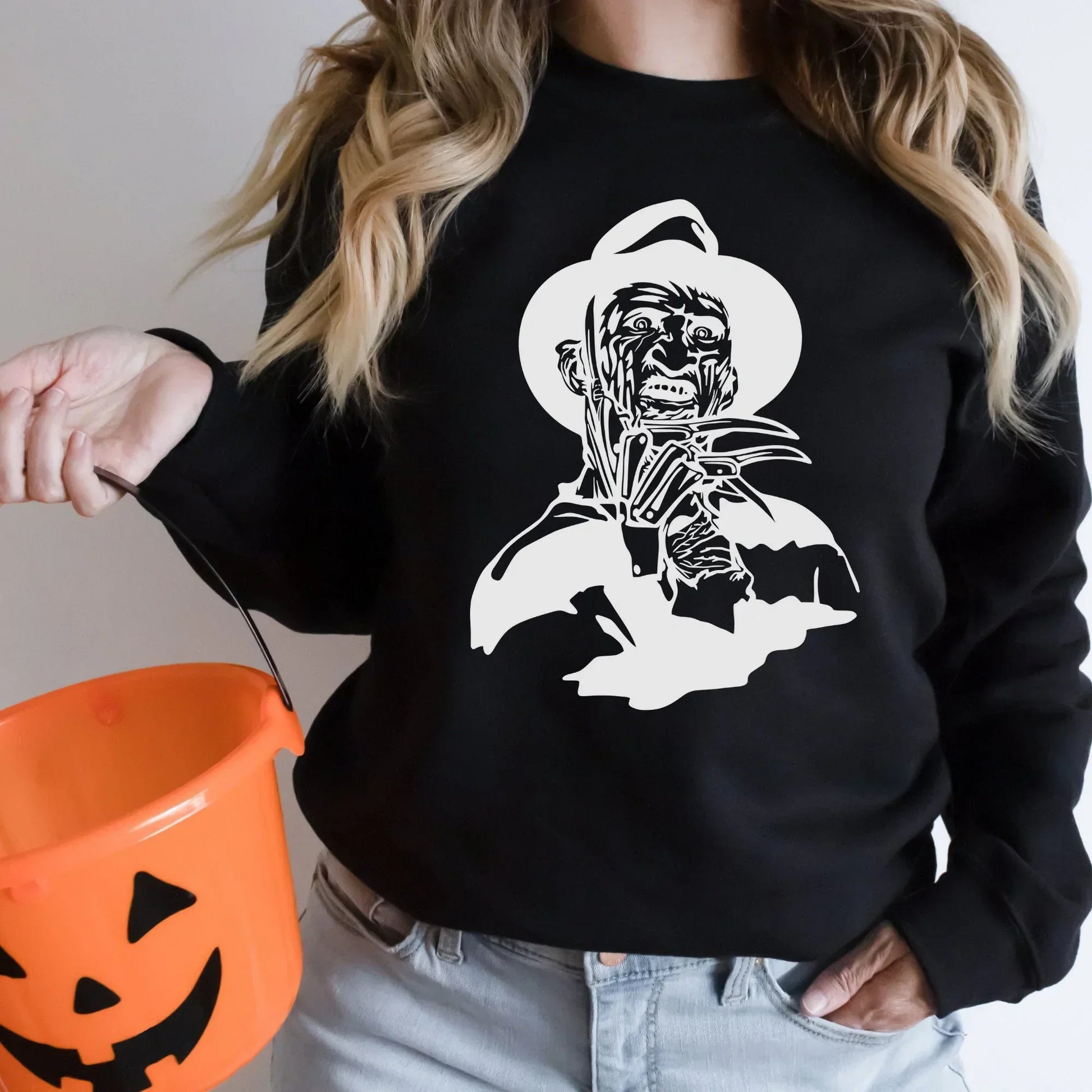 Freddy Krueger, Horror Movie Shirt, Halloween Sweater, Halloween Crewneck,  Funny Halloween, Michael Myers Hoodie, Freddy Sweatshirt HMDesignStudioUS