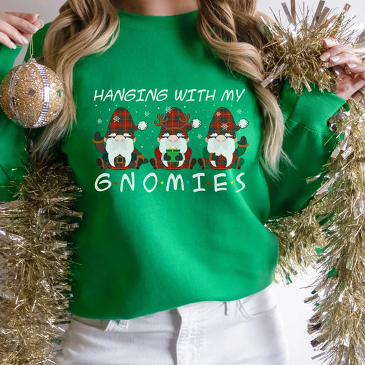 Handing with my Gnomies Funny Christmas Sweater