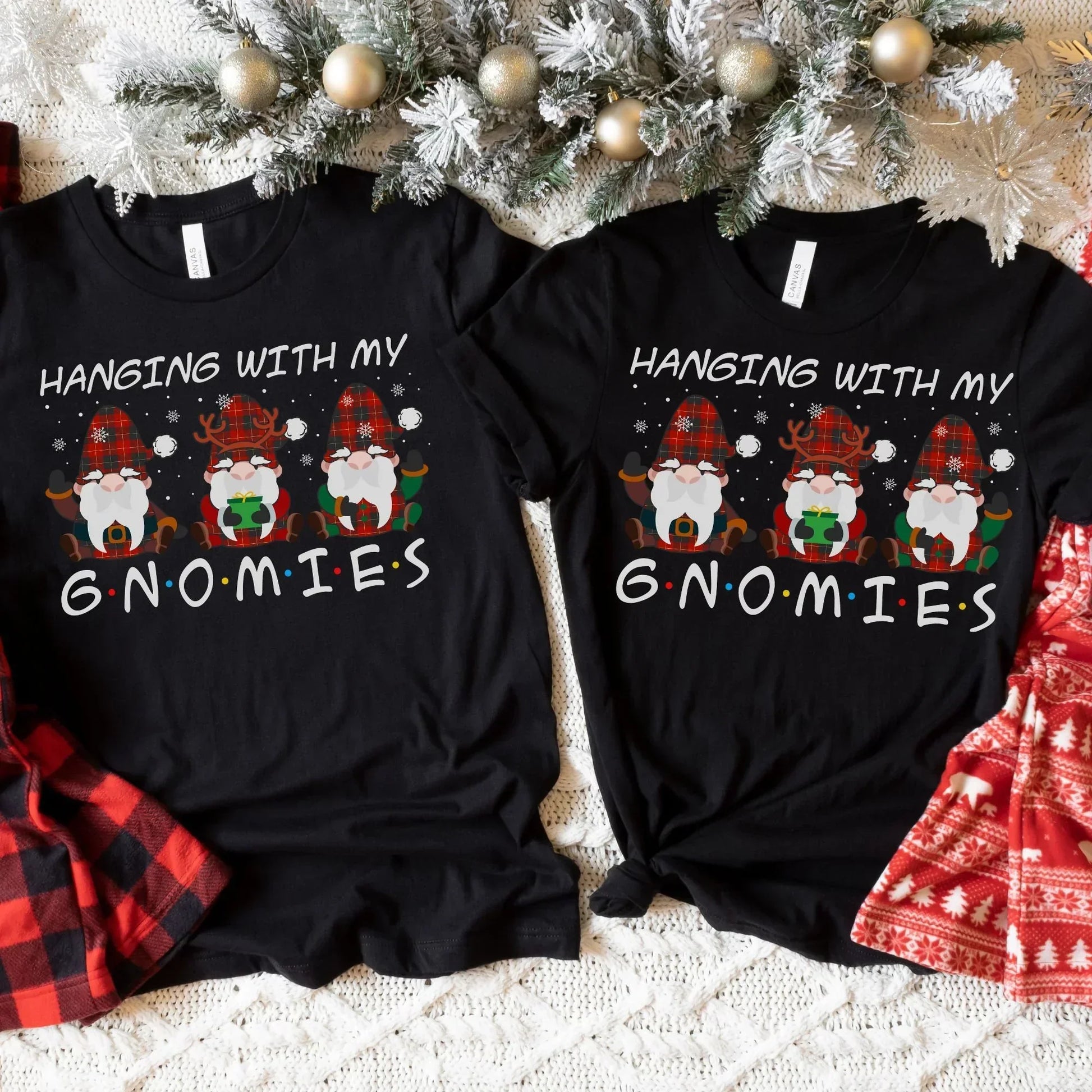 Funny Christmas Sweater, Couples Sweatshirt, Christmas Shirt for Her, Christmas Gift for Him, Merry Xmas Hoodie, Hanging with my Gnomies HMDesignStudioUS