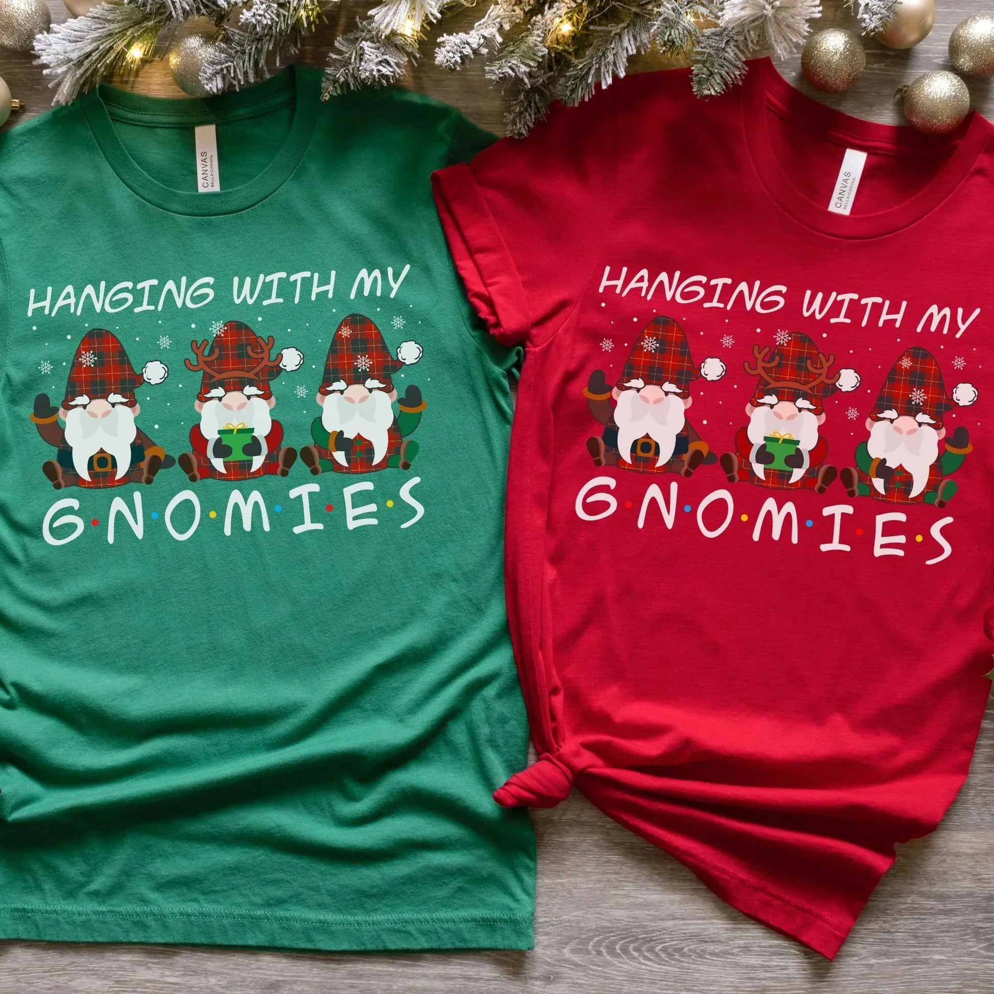 Funny Christmas Sweater, Couples Sweatshirt, Christmas Shirt for Her, Christmas Gift for Him, Merry Xmas Hoodie, Hanging with my Gnomies HMDesignStudioUS