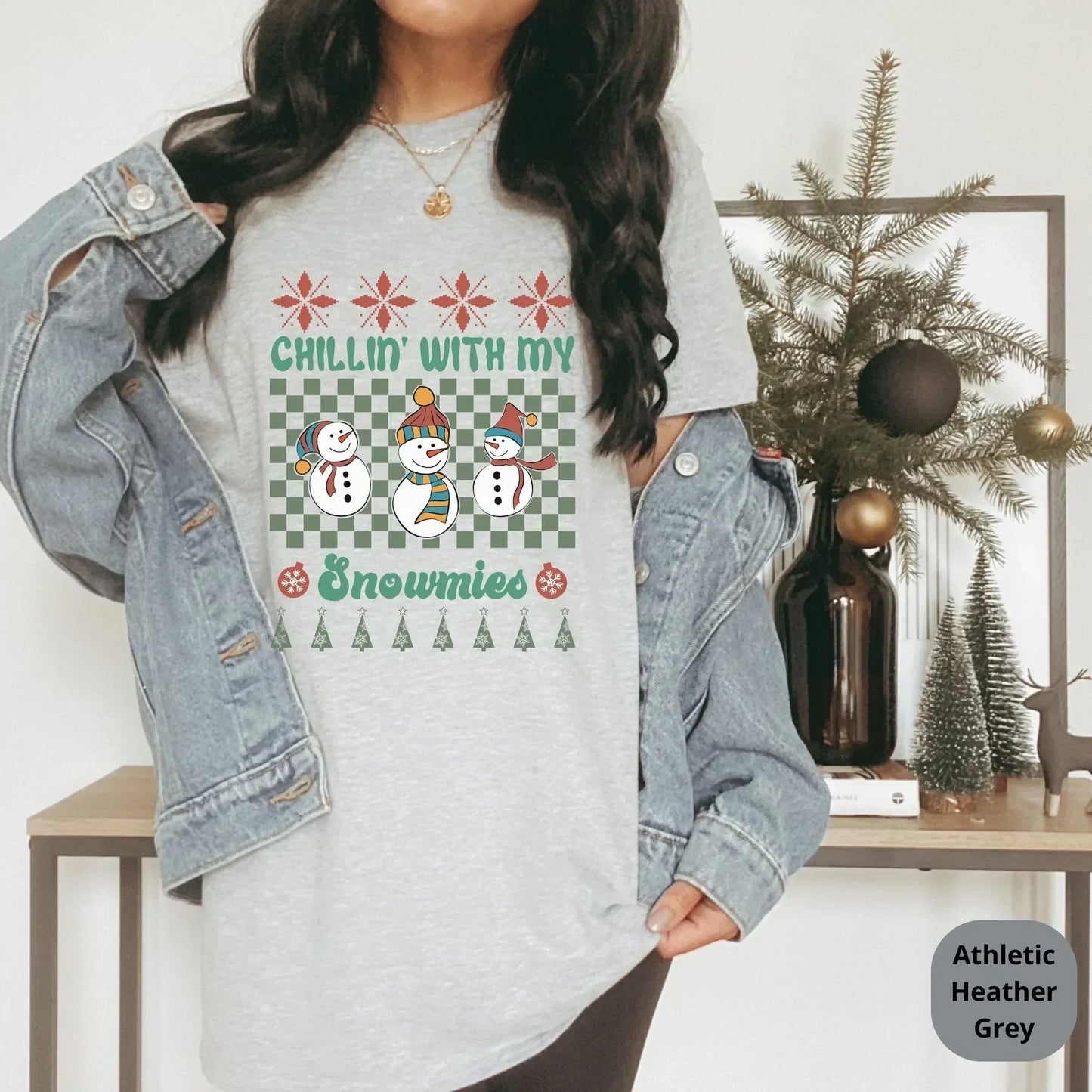 Funny Christmas Sweater, Snowman Christmas Sweatshirt, Ugly Christmas Shirt for Her, Merry Xmas Gift for Him, Comfort Colors Oversized Tee HMDesignStudioUS