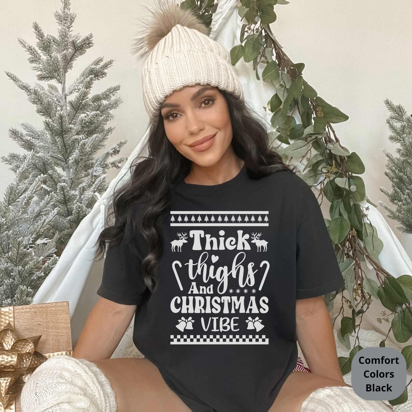Funny Christmas Sweater, Ugly Christmas Sweatshirt, Happy Holiday's Shirt for Her, Merry Xmas Gift for Him, Comfort Colors Oversized Tee HMDesignStudioUS
