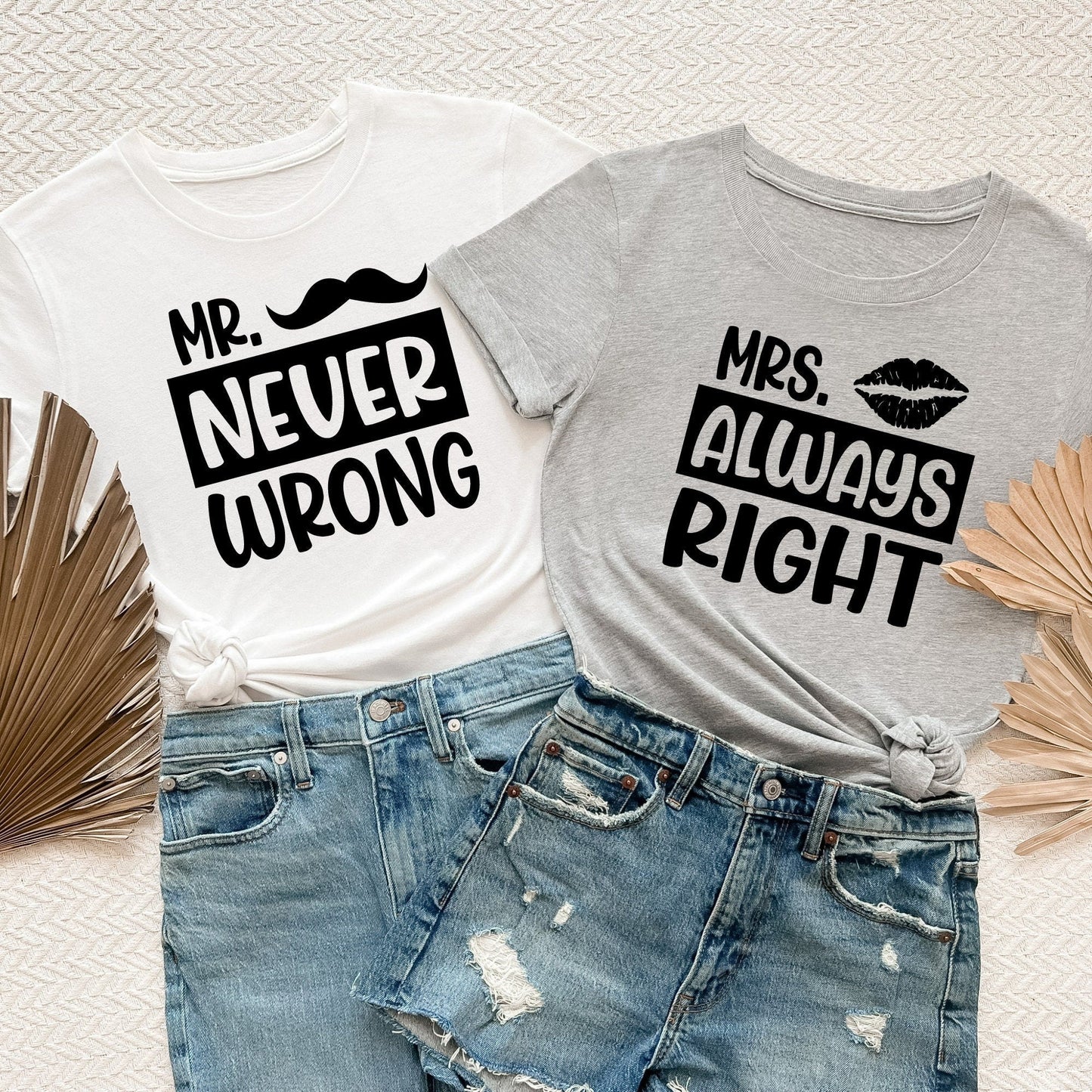 Funny Couples Shirts, Couples gift for boyfriend, Mr Wrong Mrs Right, Engagement Announcement, Couples Sweaters/Hoodie, Wedding Present HMDesignStudioUS