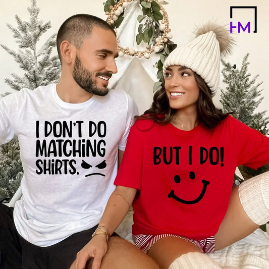 Funny Couples Shirts, Hate Matching Tees Gift for boyfriend, Husband, Engagement Announcement, Cute Couples Sweater/Hoodie, Wedding Present HMDesignStudioUS