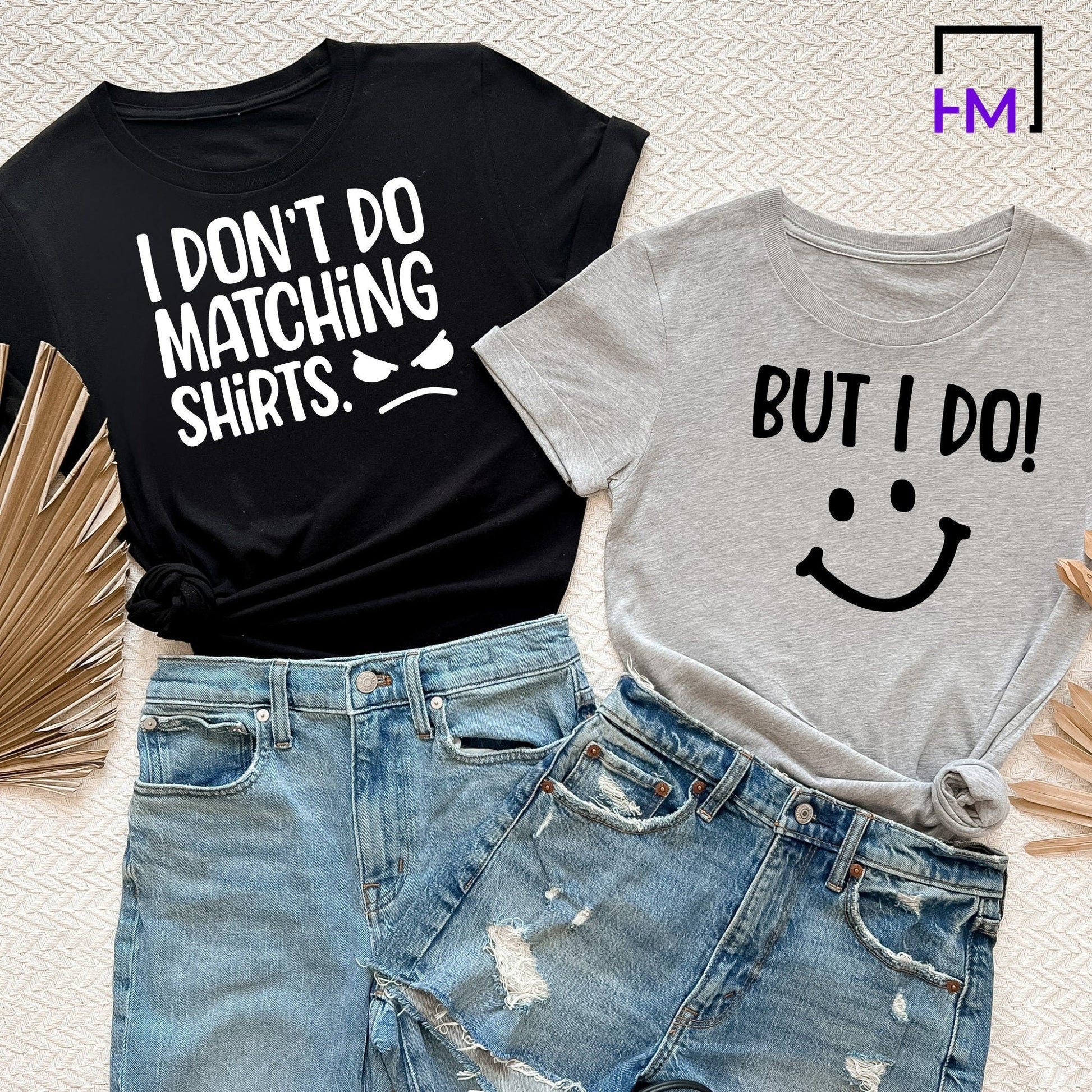 Funny Couples Shirts, Hate Matching Tees Gift for boyfriend