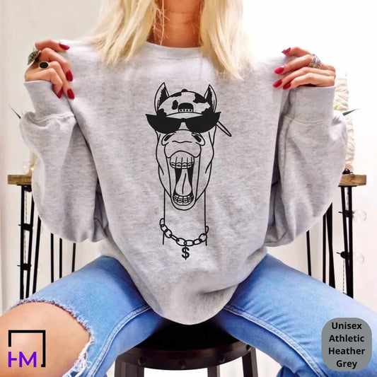 Funny Horse Shirt, Equestrian Lover Sweatshirt, Nerd Shirt, Book Love, Graphic Tees, Cool Rider Sweater, Zoo T, Cute TShirt For Horse Riding