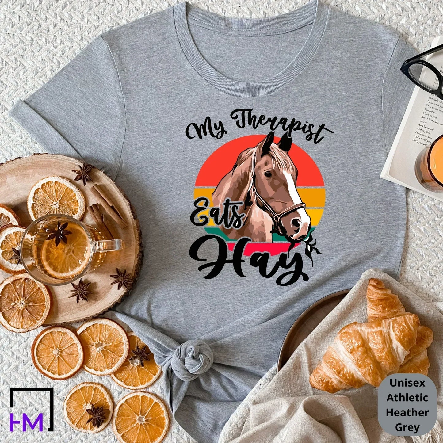 Funny Horse Shirt, Horse Rider Gift, Equestrian Therapist Sweater, Horse Lover Tee, Horse Lover Gift, Horseback Riding Sport, Mental Health HMDesignStudioUS