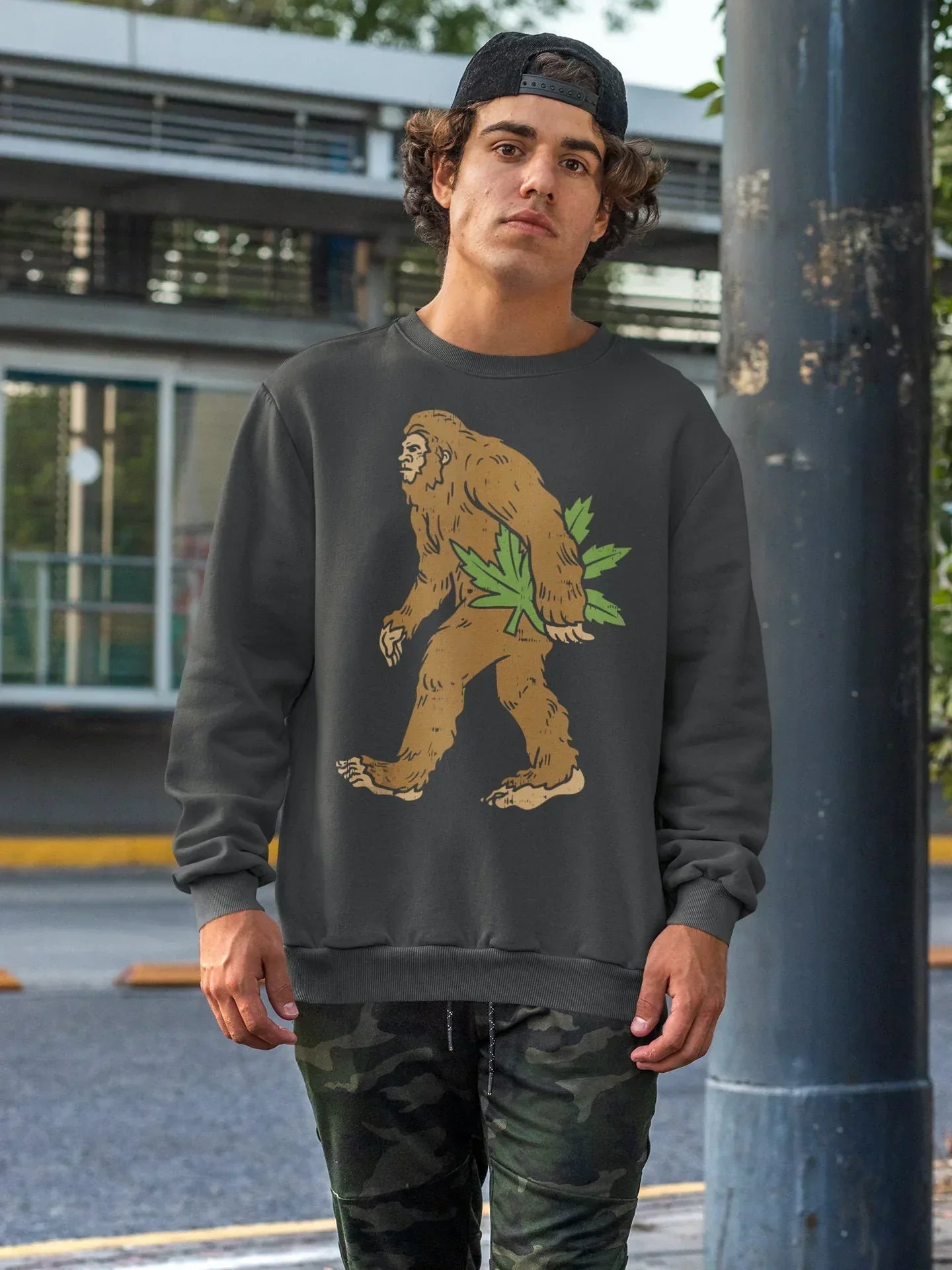 Gorilla Smoke Weed Leaf Stoner Shirt HMDesignStudioUS