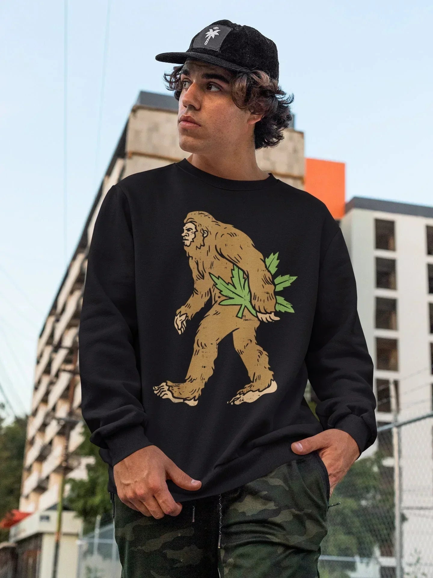 Gorilla Smoke Weed Leaf Stoner Shirt HMDesignStudioUS