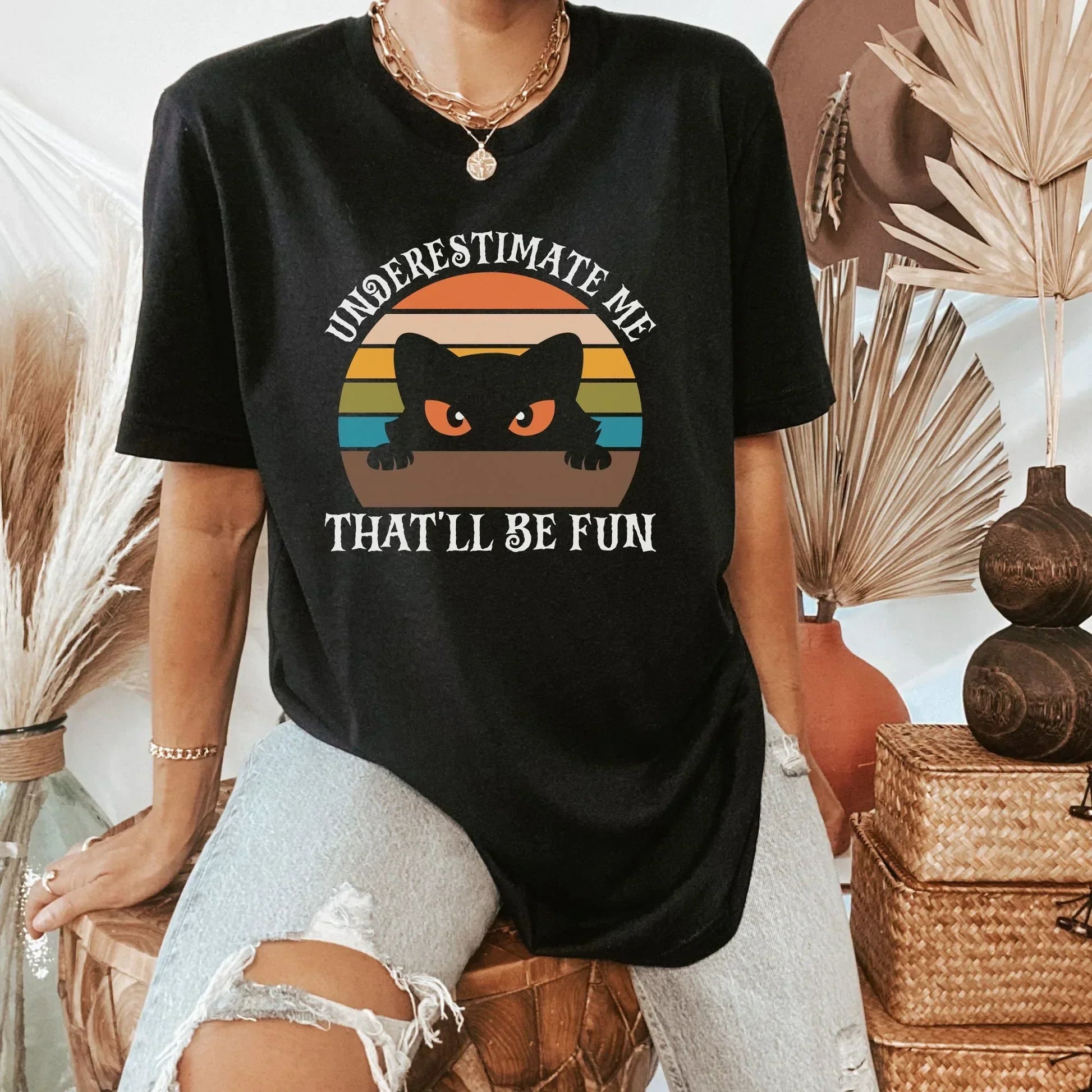 Halloween Cat Shirt, Cat Sweater, Cad Dad Gift, Cute Cat Hoodie, Black Cat theme Gifts, Spooky Cat Mom Sweatshirt, Funny Pussy Cat Mom Shirt HMDesignStudioUS