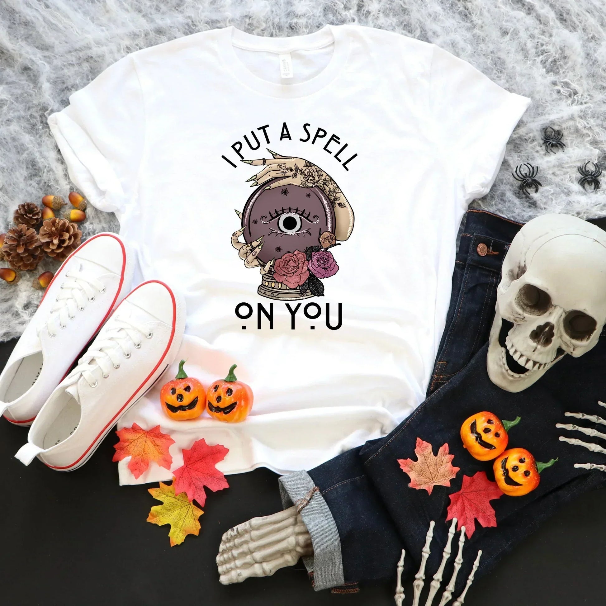 Halloween Shirt, Halloween Pastel Gothic Tee, Witchy Vibes Halloween Sweater, Magical Witch, Goth Style, I put a spell on you, Crystal Ball