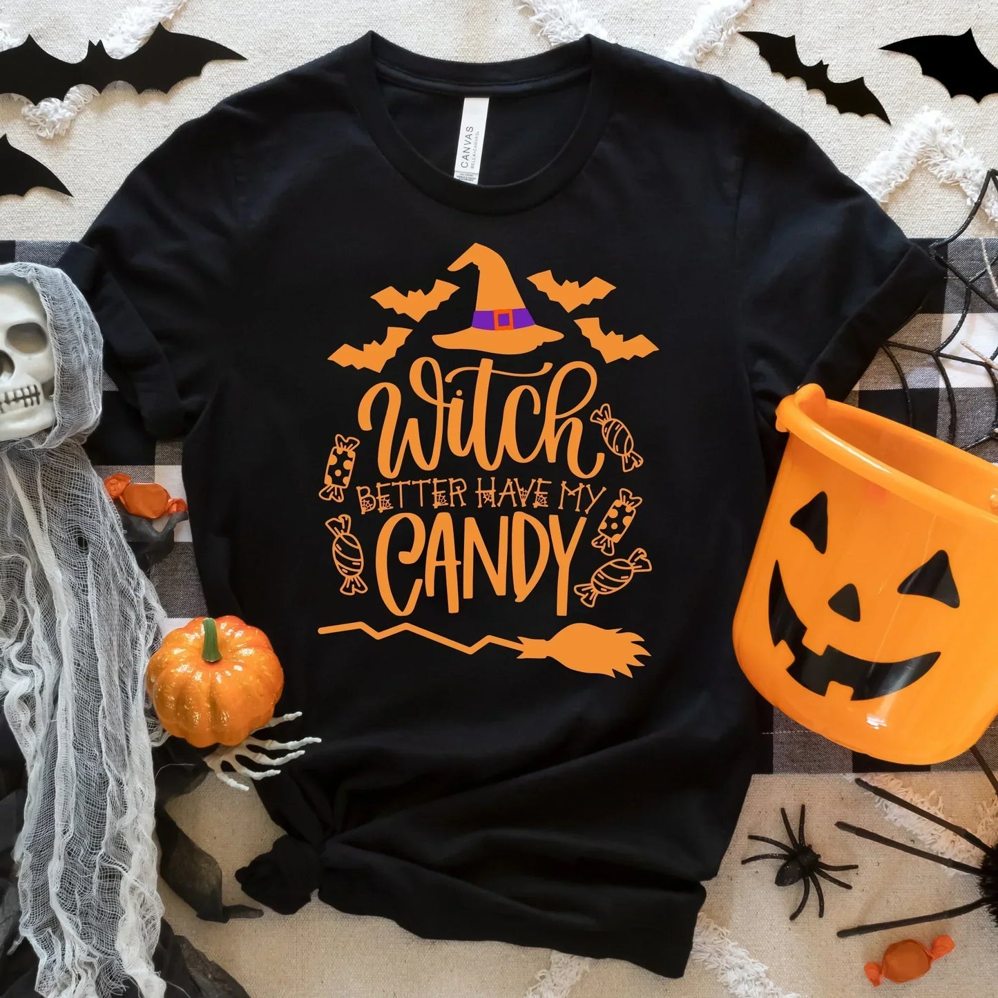 Halloween Shirt, Halloween Sweater, Witch Better Have my Candy, Funny Halloween Party Crewneck, Cute Trick or Treat Halloween Sweatshirt HMDesignStudioUS