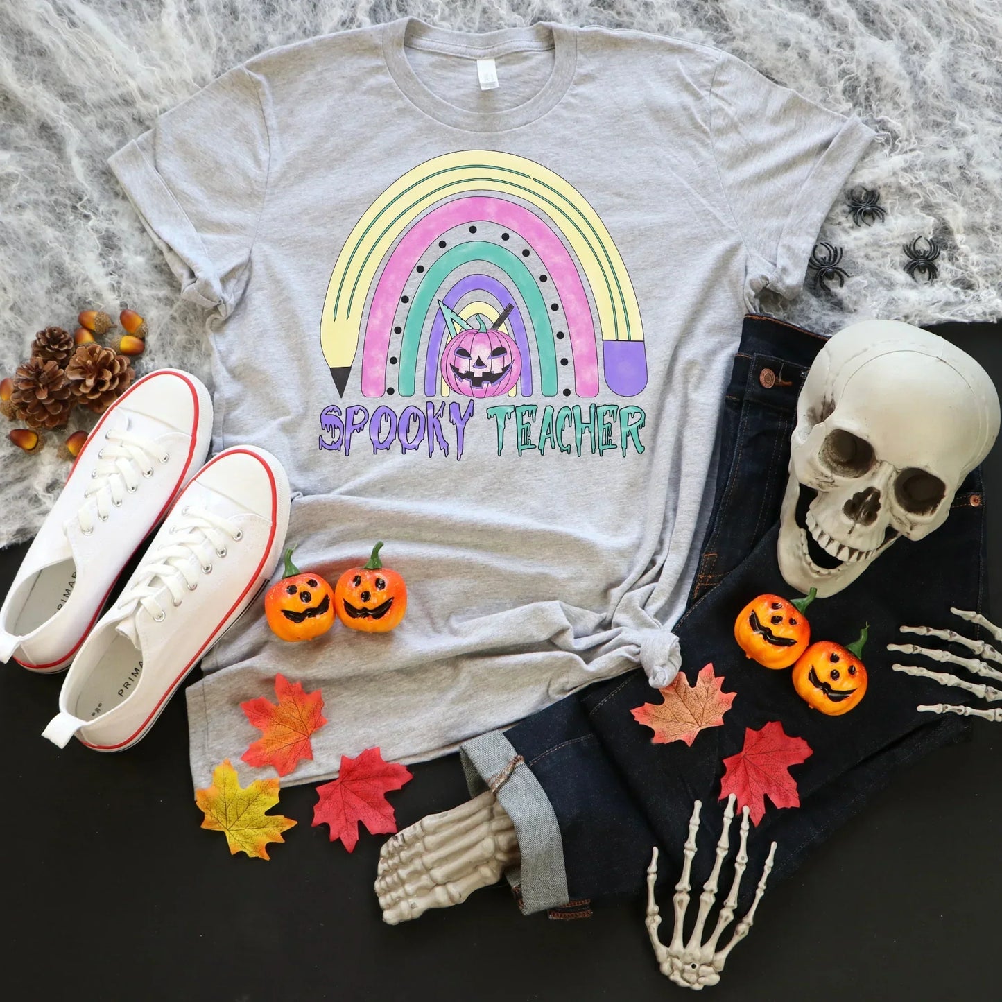 Halloween Teacher Shirt, Spooky Teacher Halloween Ghost Shirt