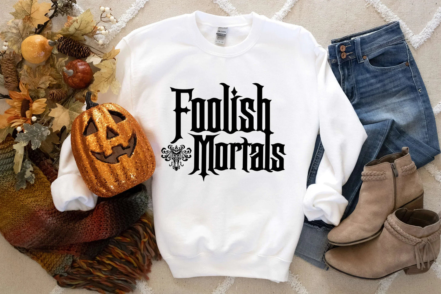 Haunted Mansion Shirt, Foolish Mortals, Disney Halloween shirt, Disney World Shirts, Walt Disney World, Magic Kingdom, Disney Crewneck HMDesignStudioUS