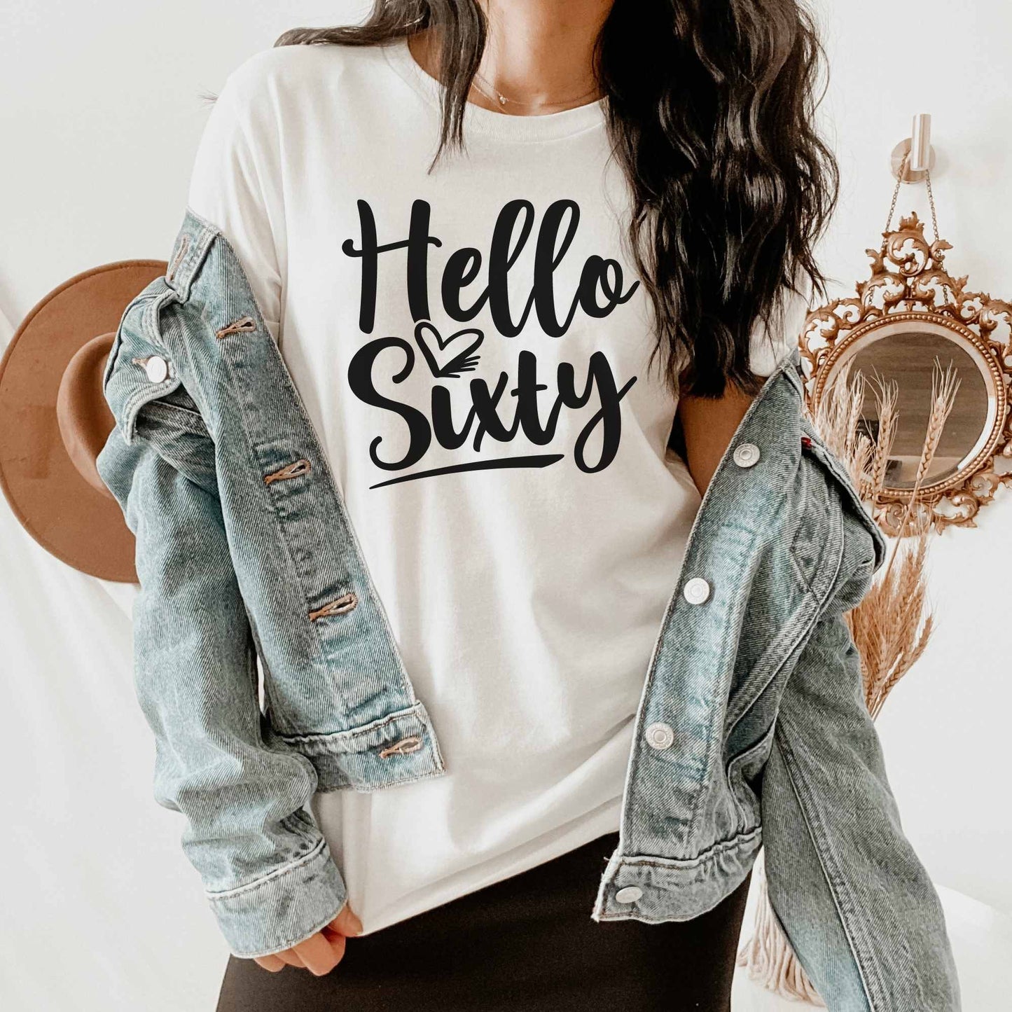 Hello 60, 60 Birthday Shirt for Women, Gift for 60th Birthday Party