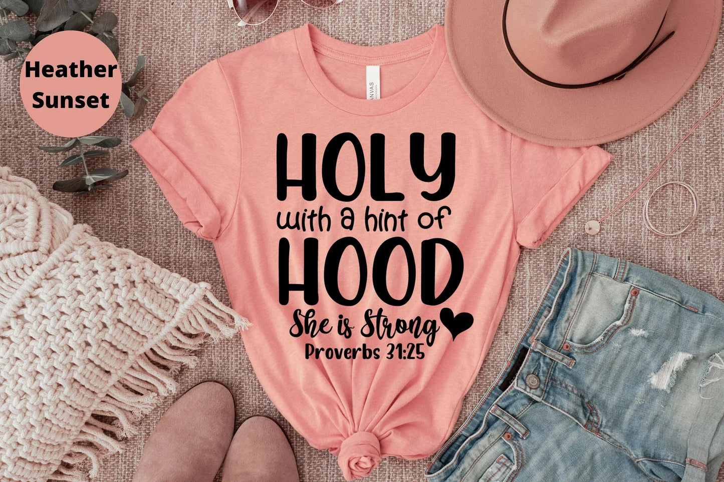 Holy with a Hint of Hood, Christian Shirt HMDesignStudioUS