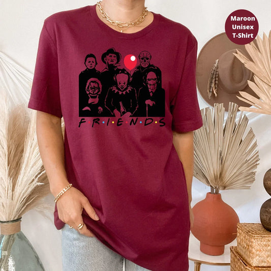 Horror Shirt, Halloween Sweater, Friends Themed, Horror Sweatshirt, Halloween Crewneck, Party T-Shirt, Trick or Treat Hoodie, Horror Gift