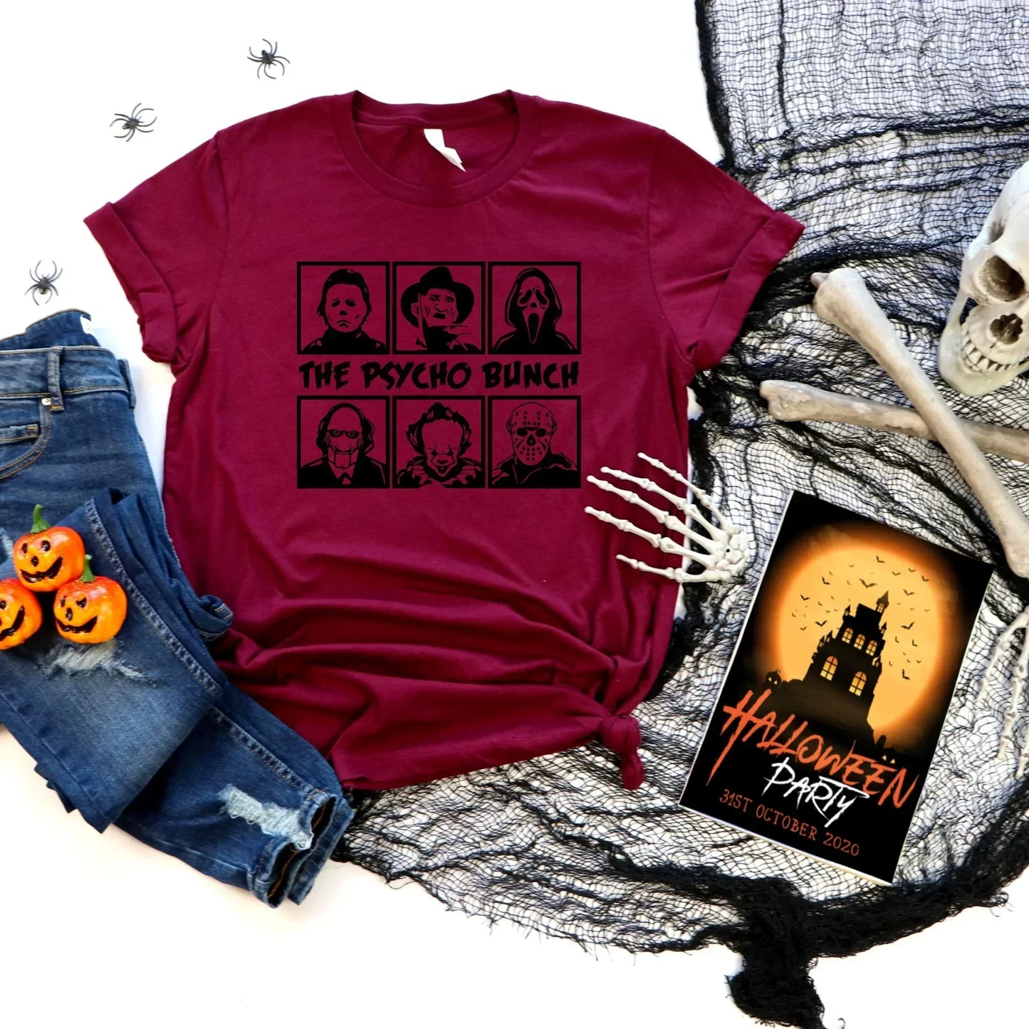 Horror Shirt, Horror Characters T-Shirt, Halloween Sweatshirt, Friends Themed TShirt, Horror Film Shirt, Horror Movies Gifts, Horror Sweater