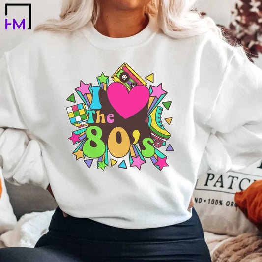 I Love the 80s Shirt, Women's 80s Clothing