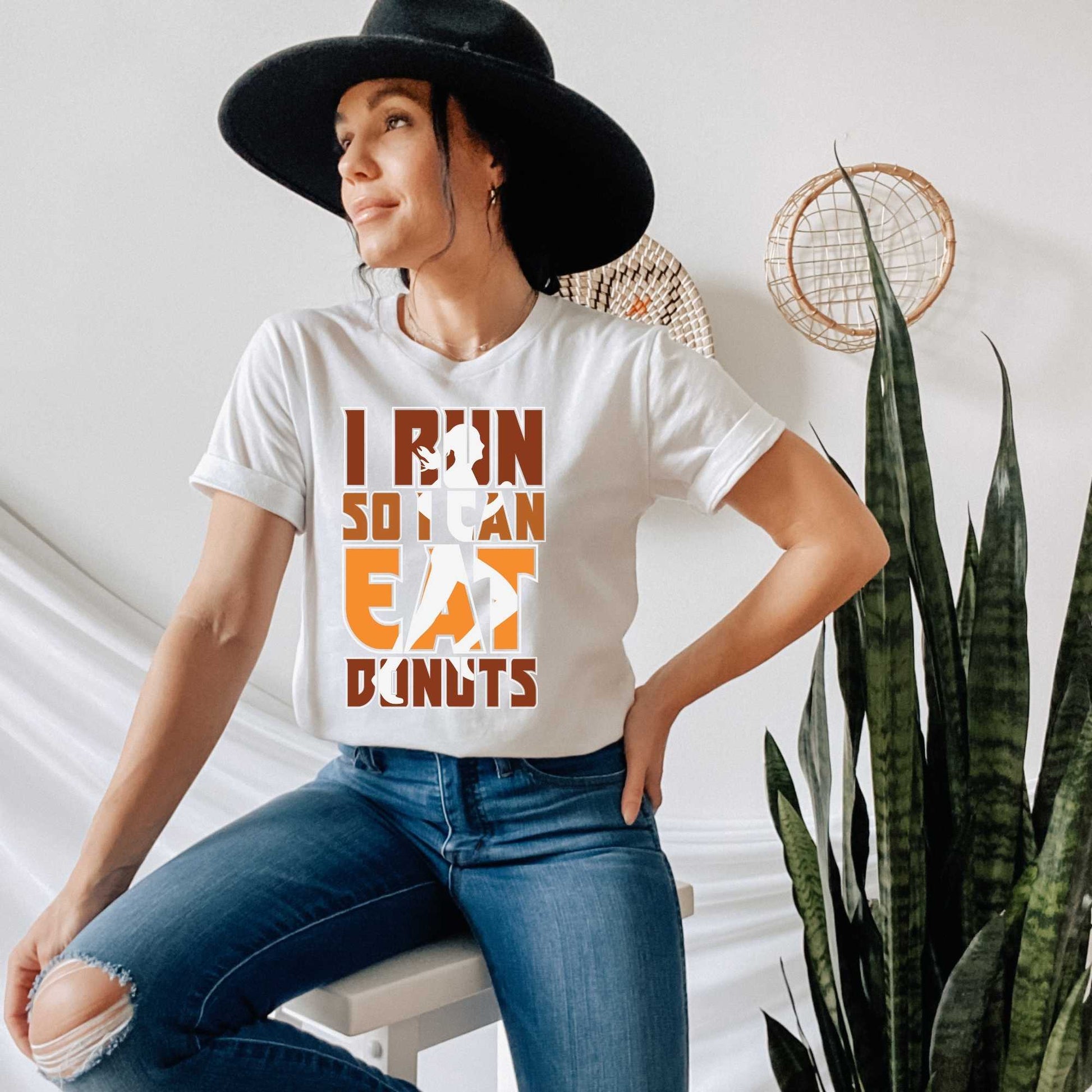 I Run So I can Eat Donuts, Running Shirts for Women or Men