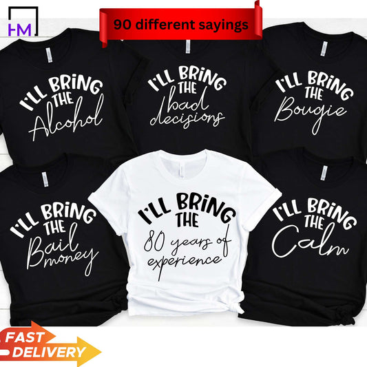 I'll Bring The 80 Years of Experience Shirt, Funny 80th Birthday Shirts