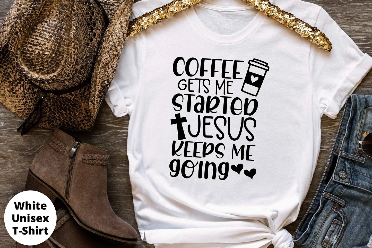 I love Coffee and Jesus, Christian Shirt HMDesignStudioUS
