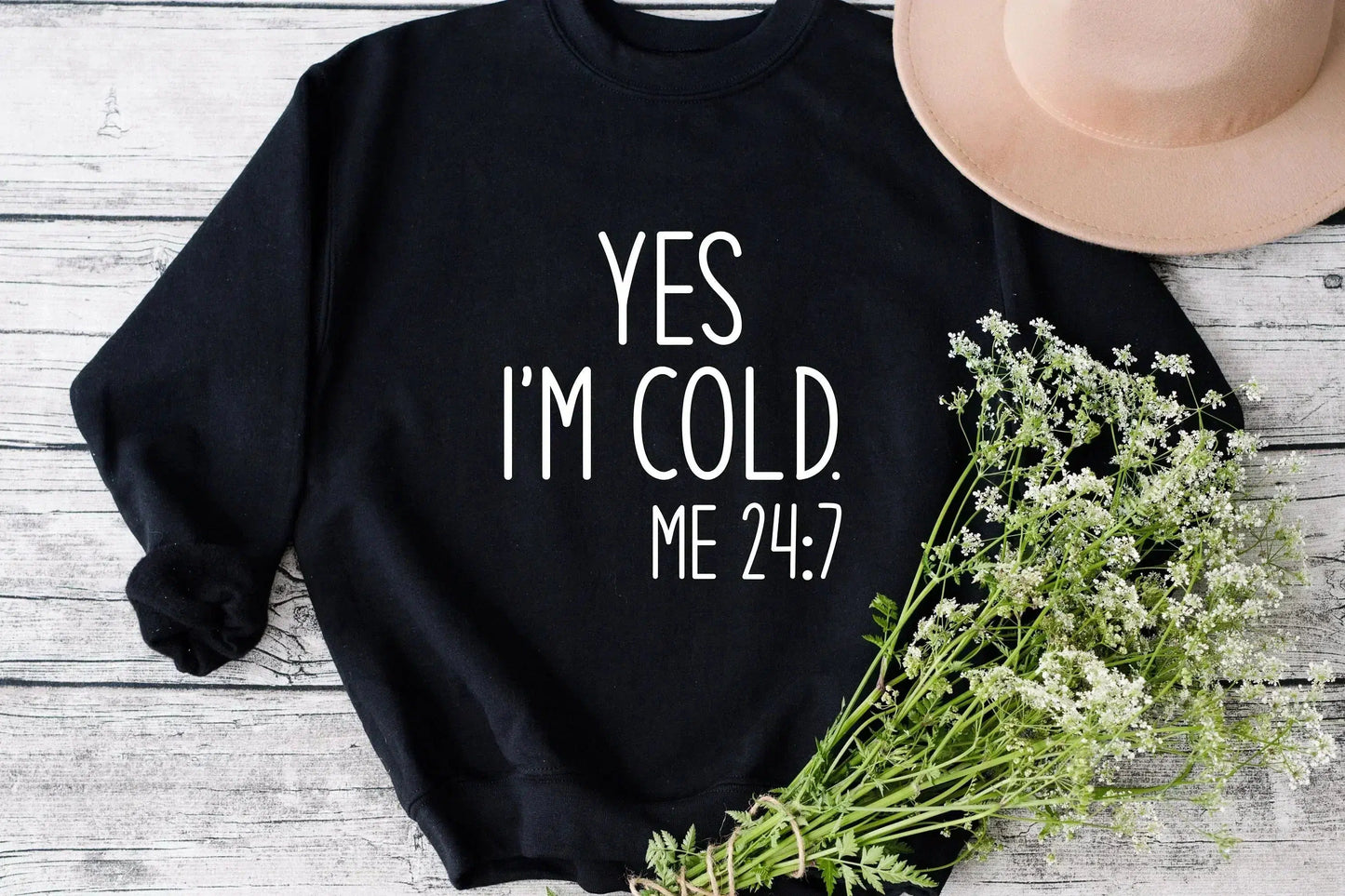 I'm Cold 24/7, Christmas T-shirt for Women, Funny Winter Shirt, Christmas Tee, Holiday Shirt, Women's Christmas, Holiday Shirt HMDesignStudioUS