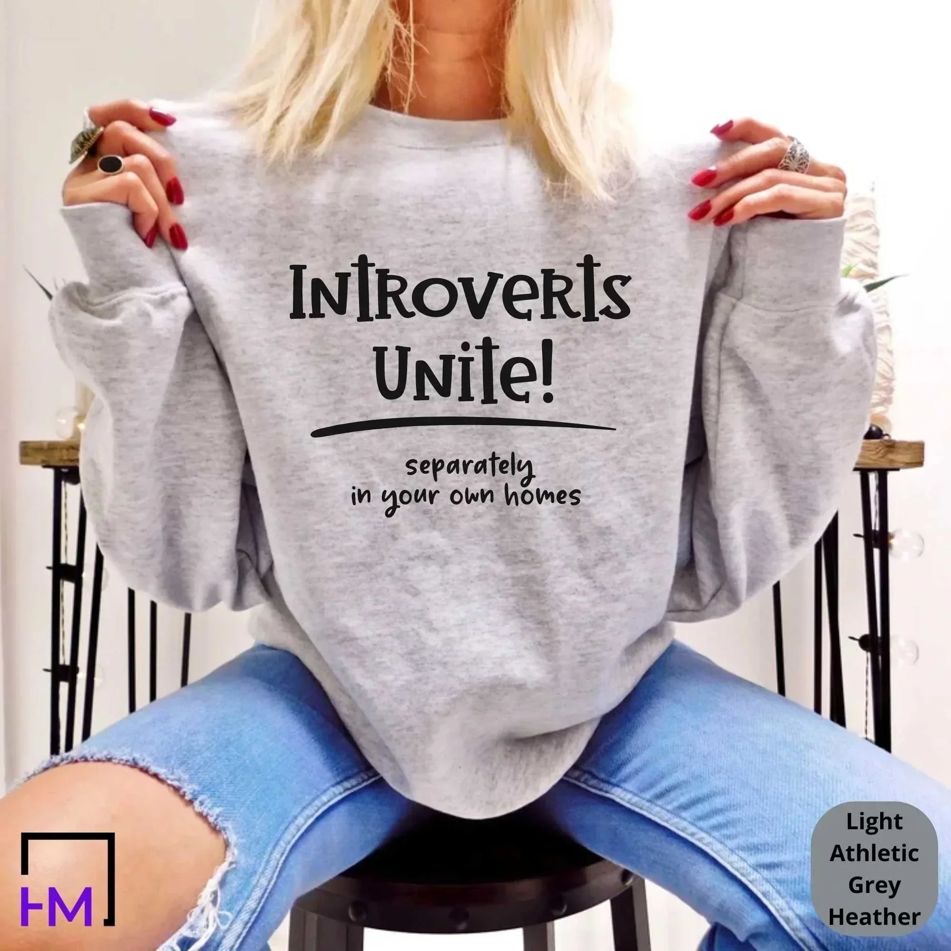 Introvert Shirt, Gift for Introvert, Introverts Unite Shirt, Funny Shirts for Women and Men, Indoorsy Shirt, Antisocial Shirt, Humor Shirt HMDesignStudioUS