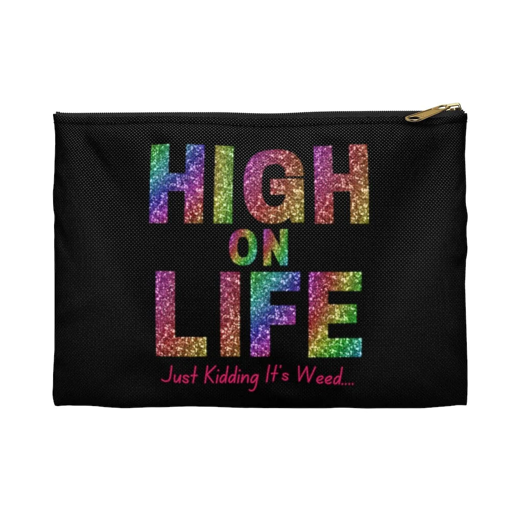 It's Weed, Stash Bag, Funny Stoner Girl Makeup Bag, Weed Bag, Stoner Gift for Her, Stoner Kit, Marijuana Gift, Cannabis Lover, Pothead Pouch HMDesignStudioUS
