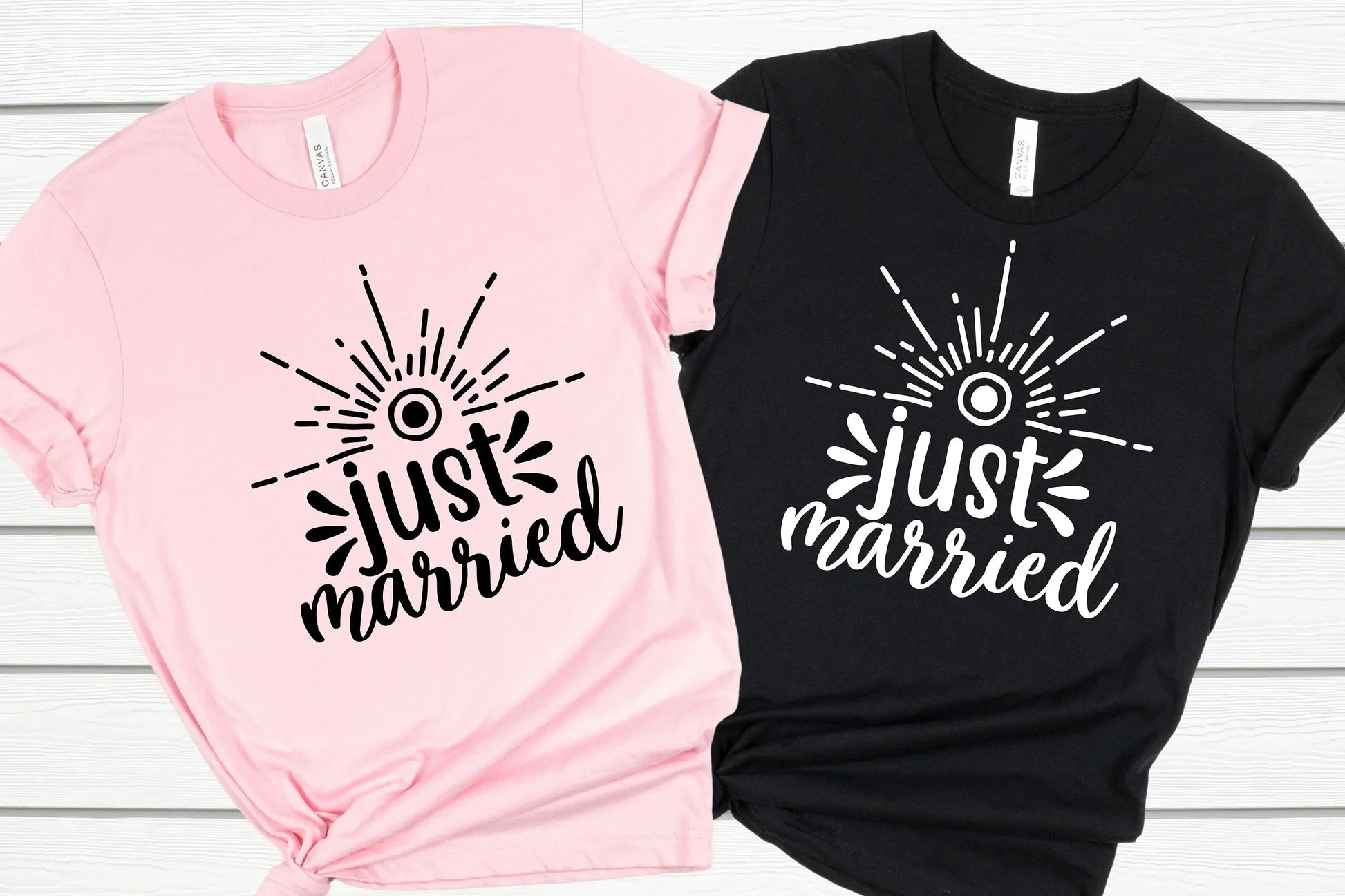 Just Married, Bachelorette Party Shirt HMDesignStudioUS