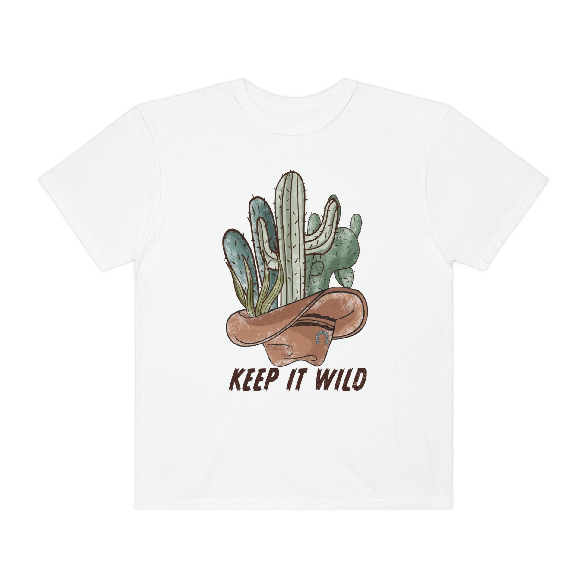 Keep It Wild Cactus Shirt, Comfort Colors Funny Western Graphic Tee | Cowgirl T-Shirt