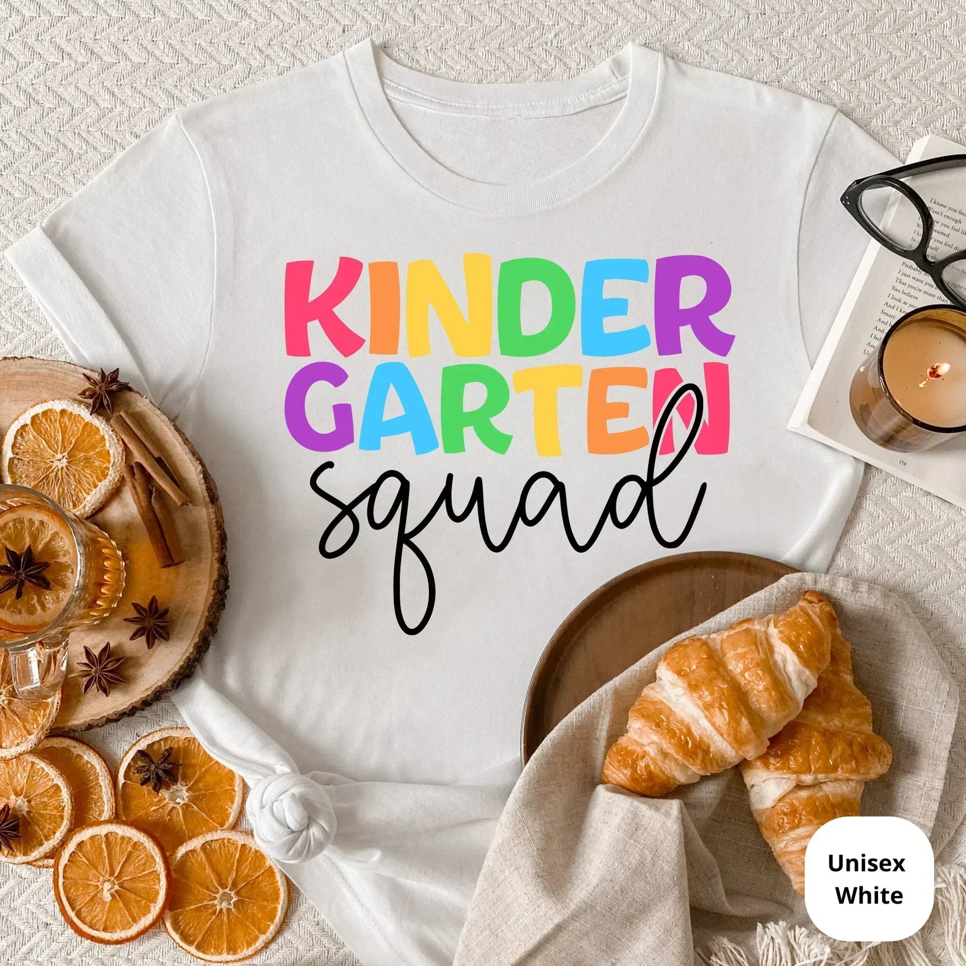 Kindergarten Squad Shirt | Great for Elementary Teams, Appreciation Gifts, Back to School, Holiday Celebration, Staff Christmas Presents HMDesignStudioUS