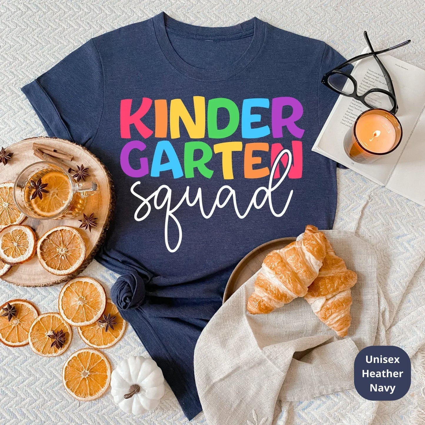 Kindergarten Squad Shirt | Great for Elementary Teams, Appreciation Gifts, Back to School, Holiday Celebration, Staff Christmas Presents HMDesignStudioUS