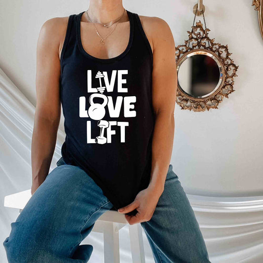 Live Love Lift, Gym Shirt for Men or Women