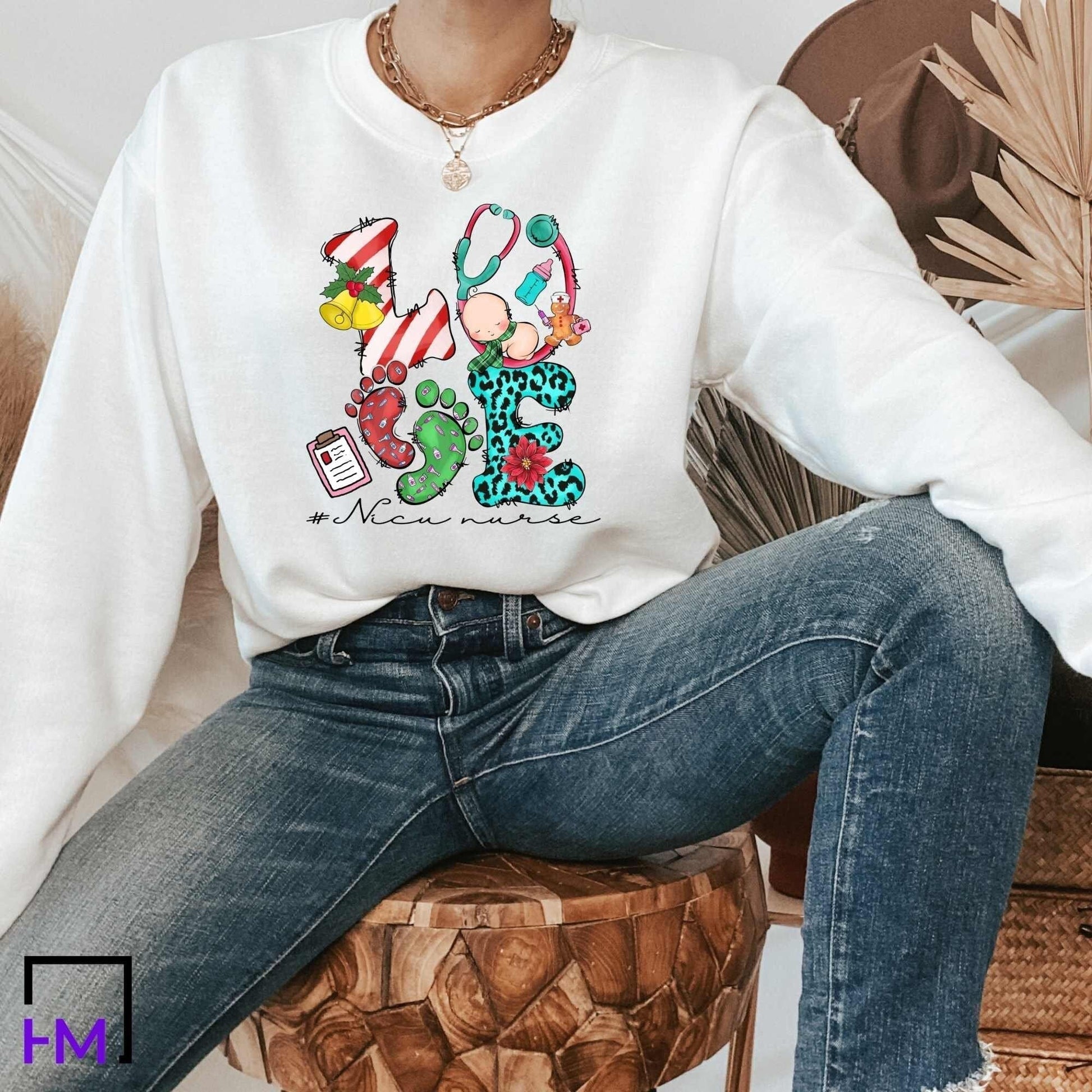 Love NICU Nurse, Neonatal Nurse Shirt, Baby Nurse Gift, Nurse Week