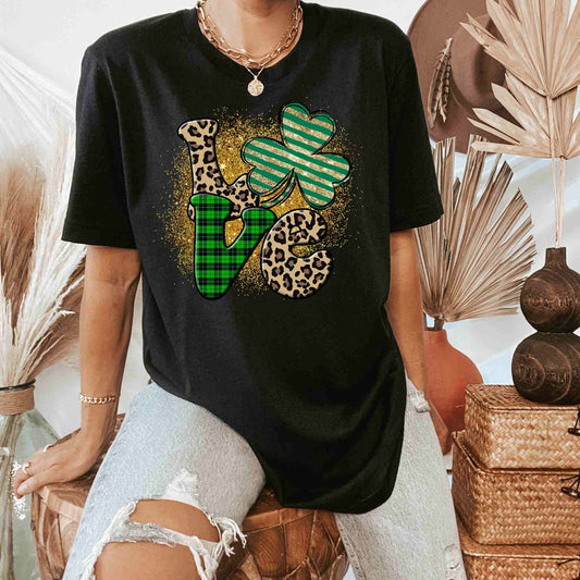 Love St. Patrick's Day Shirt, Happy St. Patrick's Day Shirt, Shamrock Clover Shirt