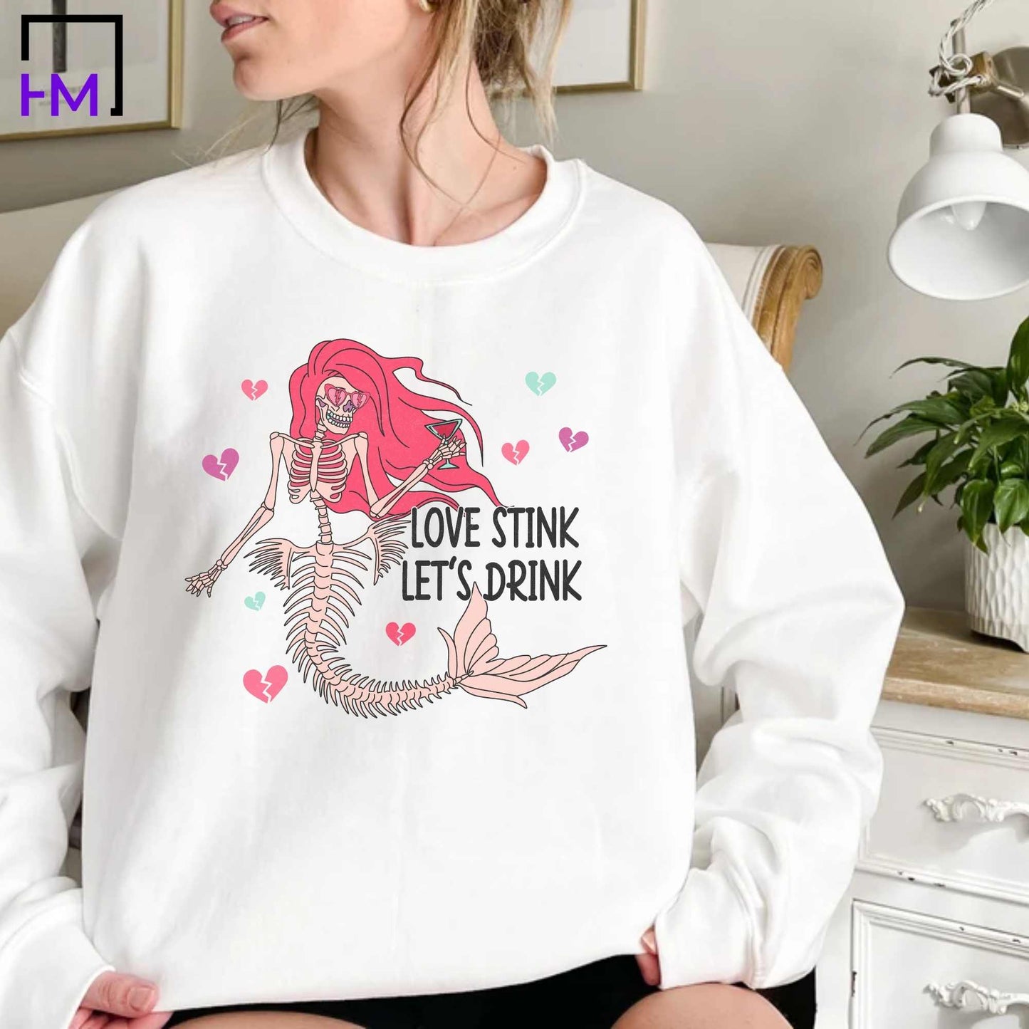 Love Stink, Let's Drink, Skeleton Anti Valentine's Day Shirt, Skull Valentines Day Shirt, Valentines Day Gift, Funny Valentine Skeleton Shirt, Skeleton Hands Shirt