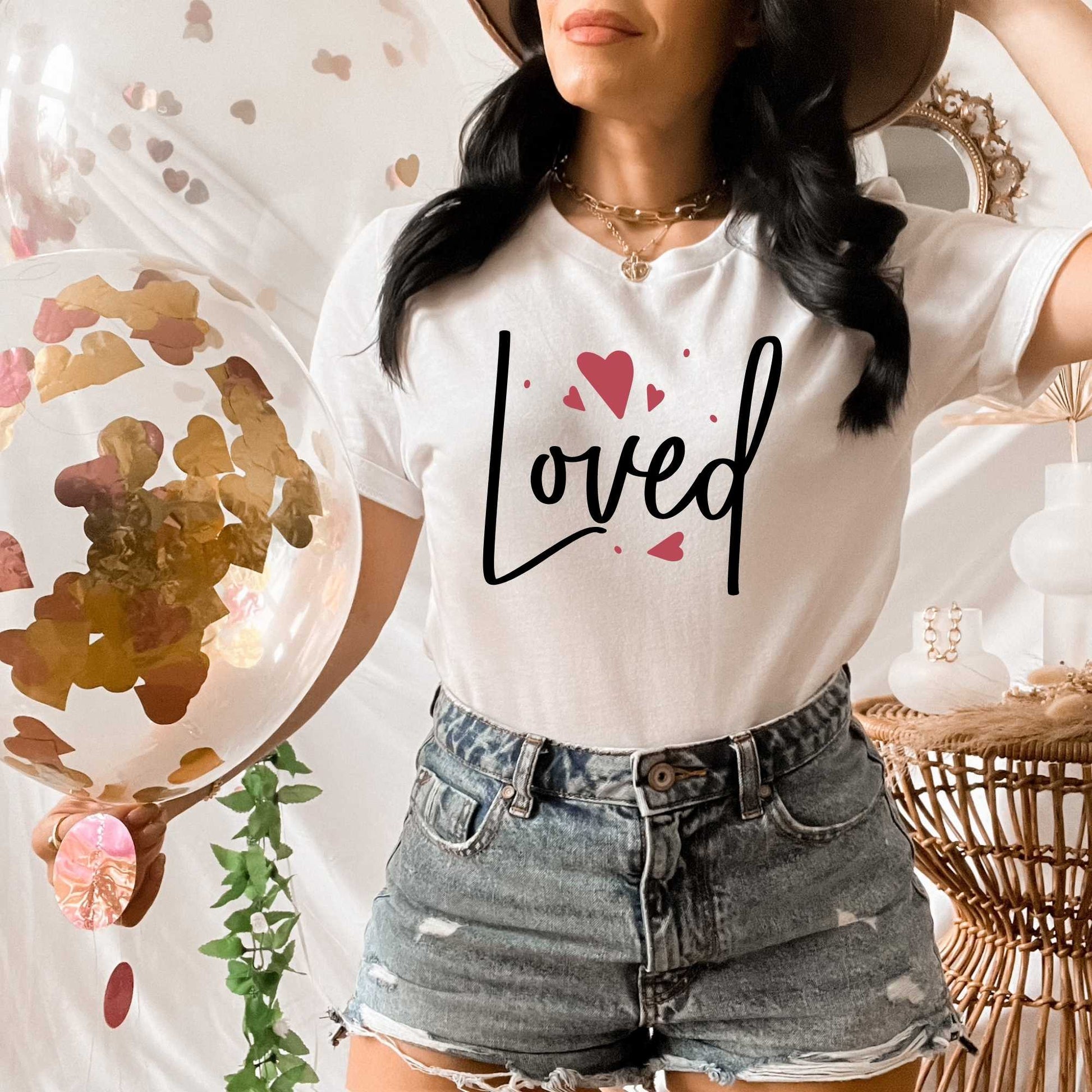 Loved, Cute Christian Shirts about Love for Women or Men