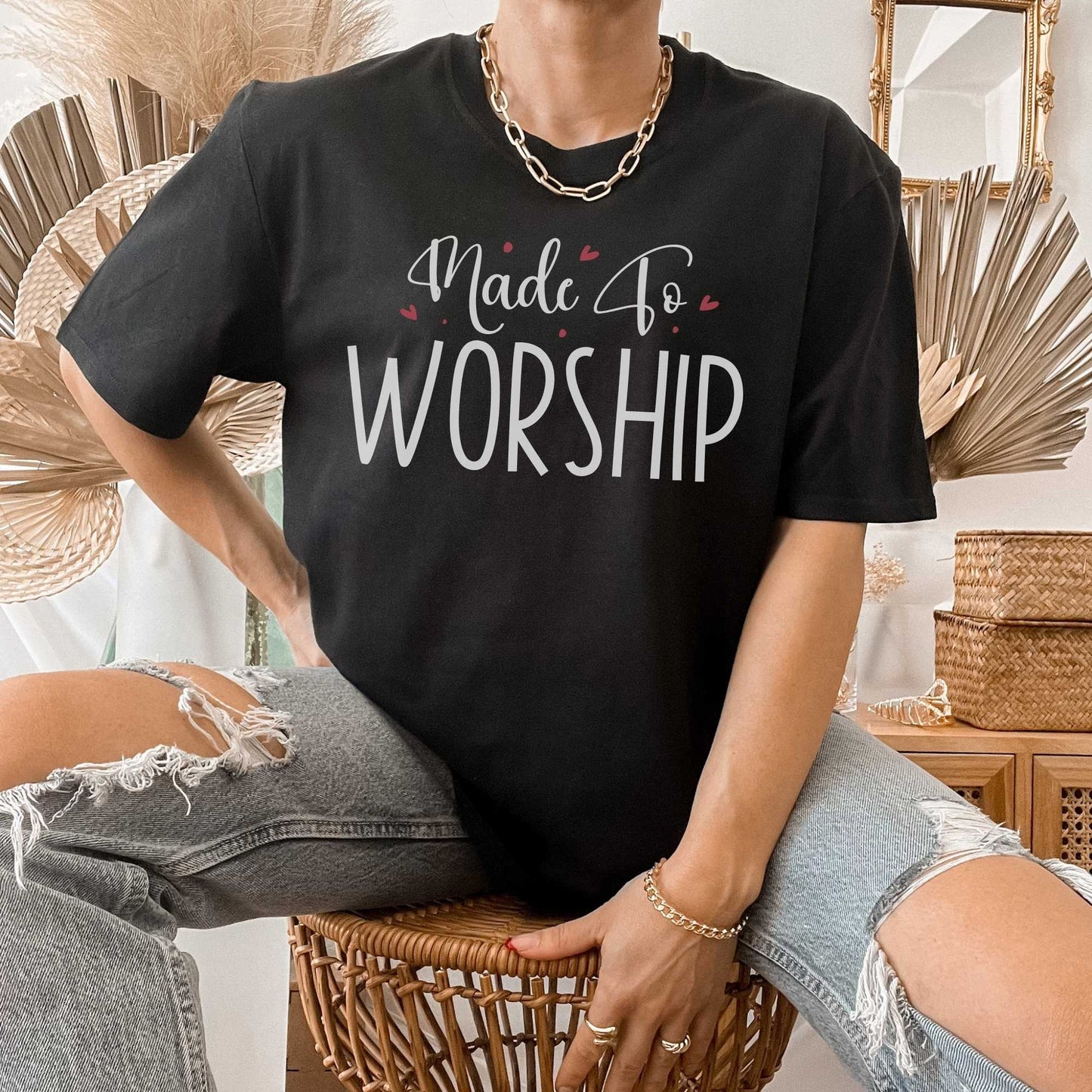 Made to Worship, Women's Religious Shirts about God