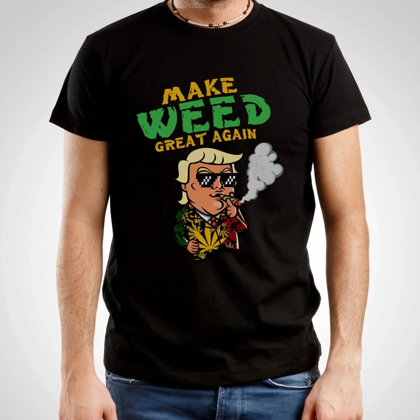 Make Weed Great Again, Funny Trump Shirt HMDesignStudioUS