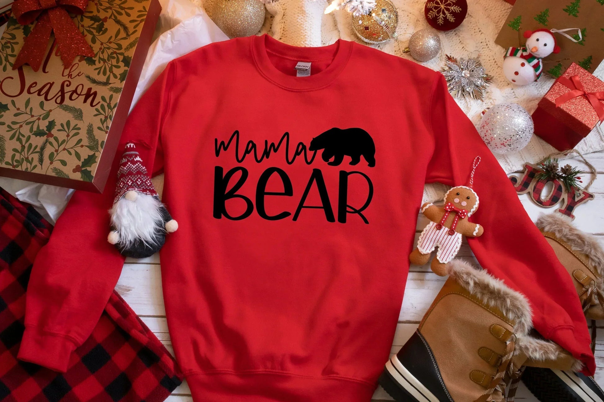 Mama Bear Sweatshirt, Mom Shirt, Mom hoodie, Mom Life Shirt, Mom Sweatshirt, Grateful shirt, Mom Christmas Gift, Thankful mom, Mom Gift HMDesignStudioUS