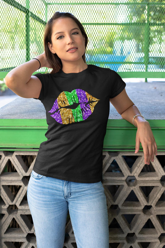 Mardi Gras Lips Shirt HMDesignStudioUS