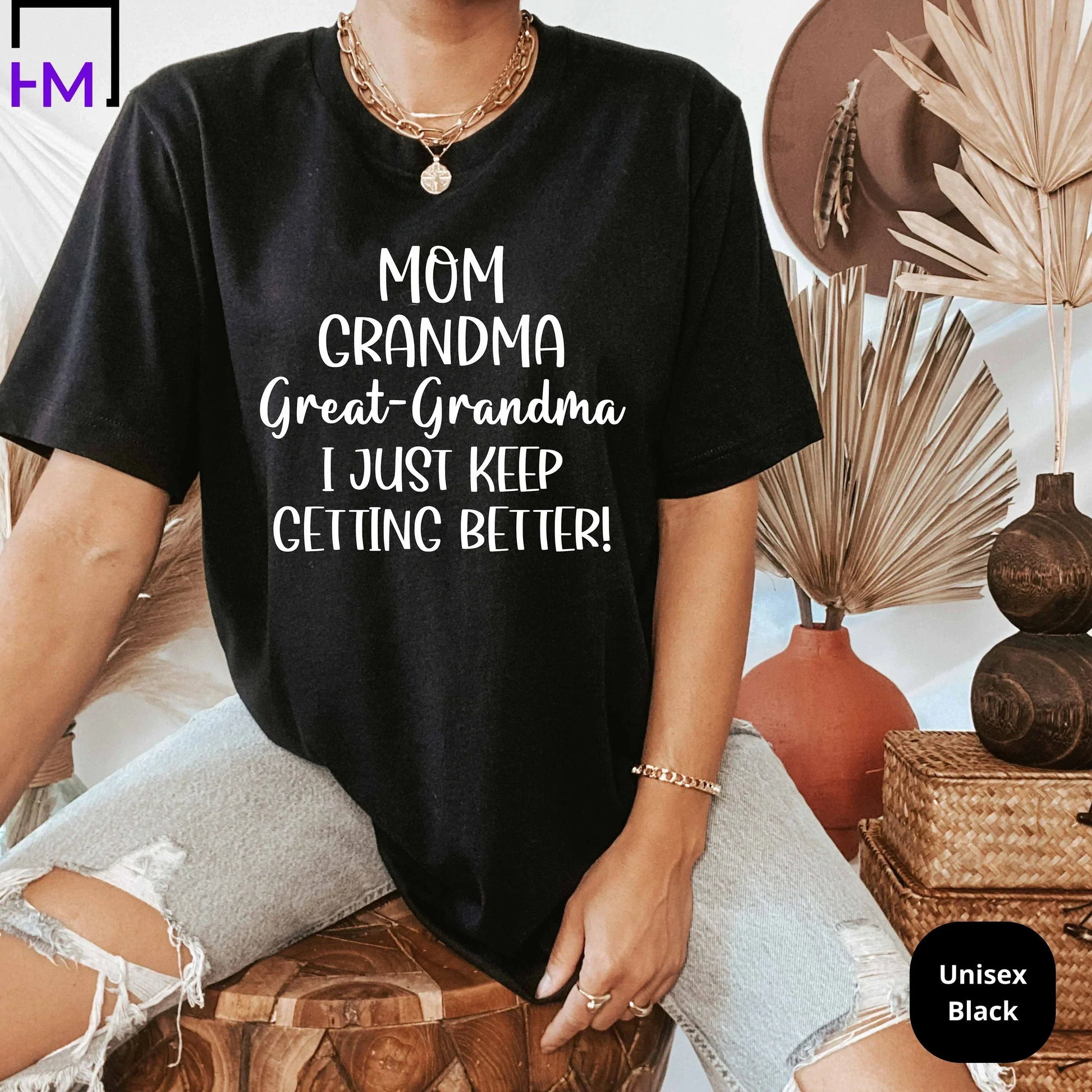 Mom Grandma Great-Grandma Sweatshirt, Pregnancy Announcement, Gift For Grandma, Baby Reveal Shirt, Mother's Day Gift, Grandma Sweatshirt