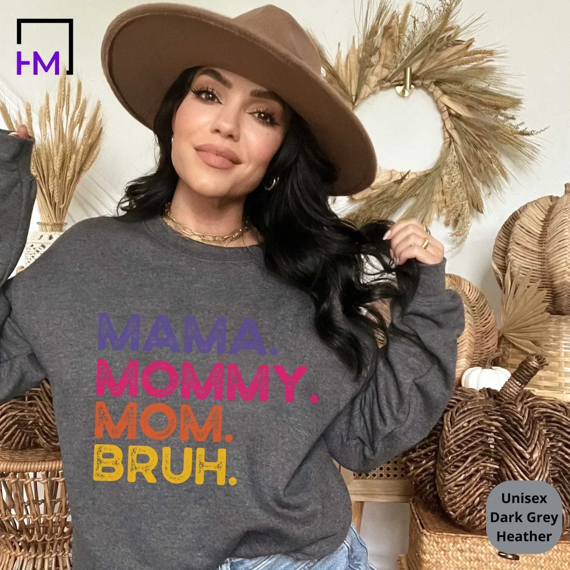 Mommy. Mama. Mom. Bruh. Mom Life Shirt, Perfect Mother's Day Gift for Busy Moms HMDesignStudioUS